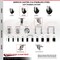 Service Caster 3.5 Inch 316SS Soft Rubber Swivel 1-3/4 Inch Expanding Stem Caster Set Brake SCC SCC-SS316EX20S3514-SRS-TLB-134-4 - alternate 2